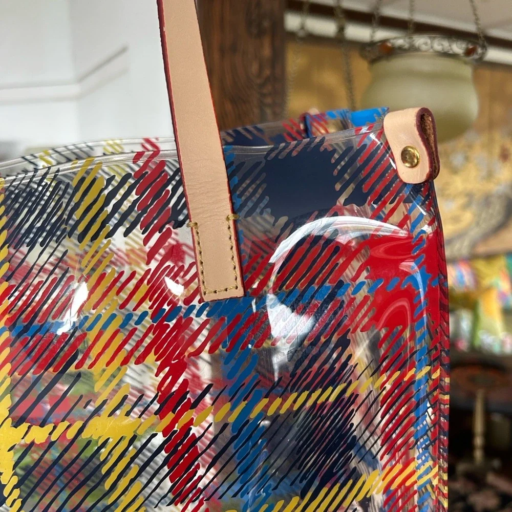 Unique DOONEY & Bourke NWOT Plaid CLEAR Tote Bag - Picture 4 of 6